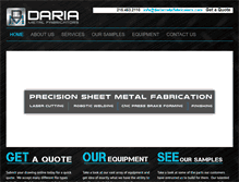 Tablet Screenshot of dariametalfabricators.com